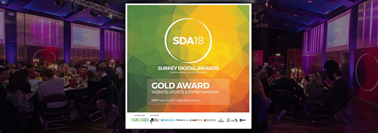 NXT wins Gold at the Surrey Digital Awards 2018