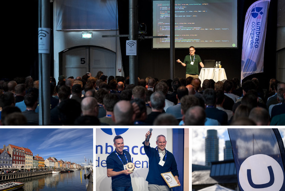 Umbraco in AI demonstrations, Nyhavn Copenhagen post conference and NXT winning an Umbraco award on the evening of day 1